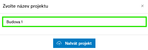 Obr. 8 Změna názvu projektu
