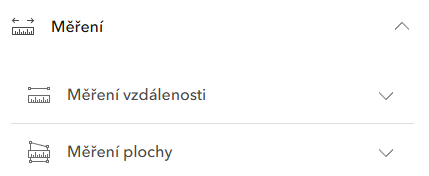 Obr. 26 Měření – panel nástrojů