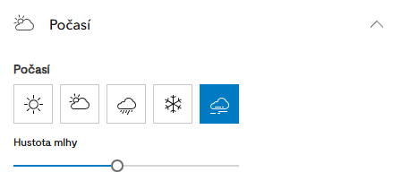 Obr. 24 Nástroj Počasí