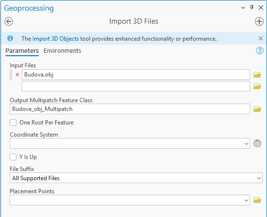 Pic. 12 The Import 3D Files tool