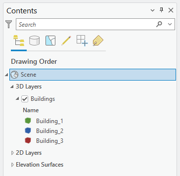 Pic. 33 Differentiating symbology of the layer in the Contents pane in ArcGIS Pro