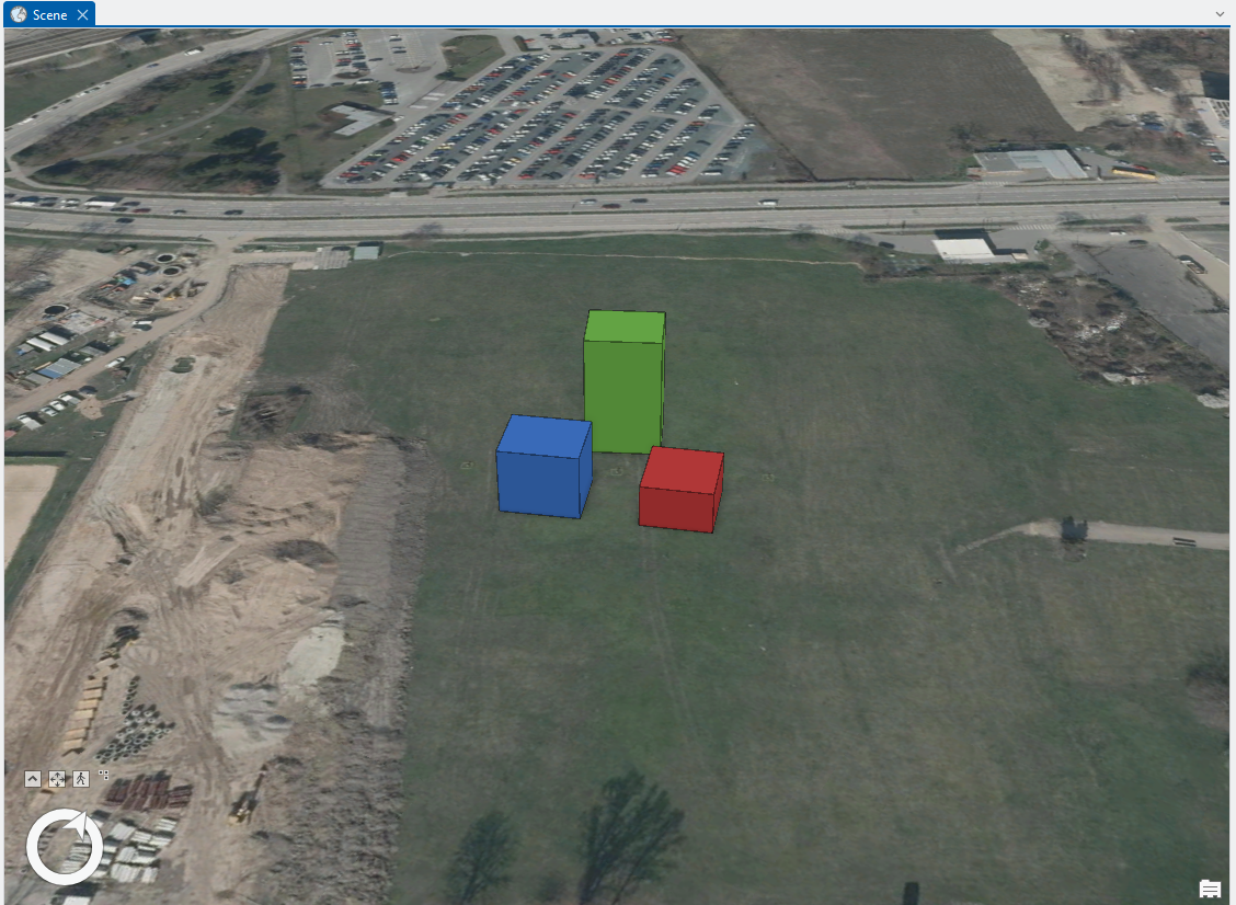 Pic. 32 Differentiating symbology of the layer in the scene of the ArcGIS Pro