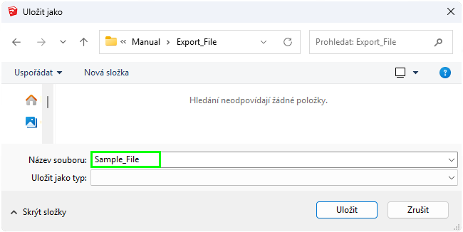 Pic. 28 Incorrectly set name of the file