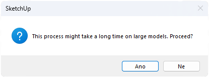 Pic. 26 Extension for the export to .glb – the warning