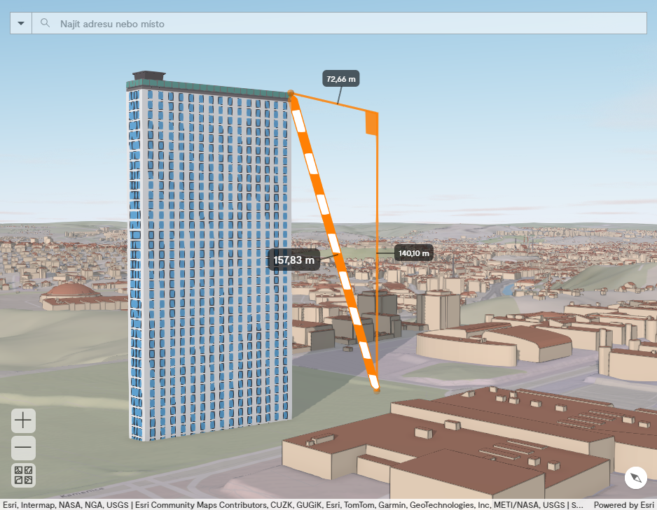 Pic. 30 Demonstrative measurement of the building height
