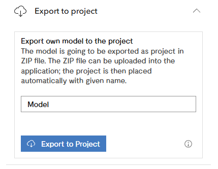 Pic. 11 The Export to Project tool