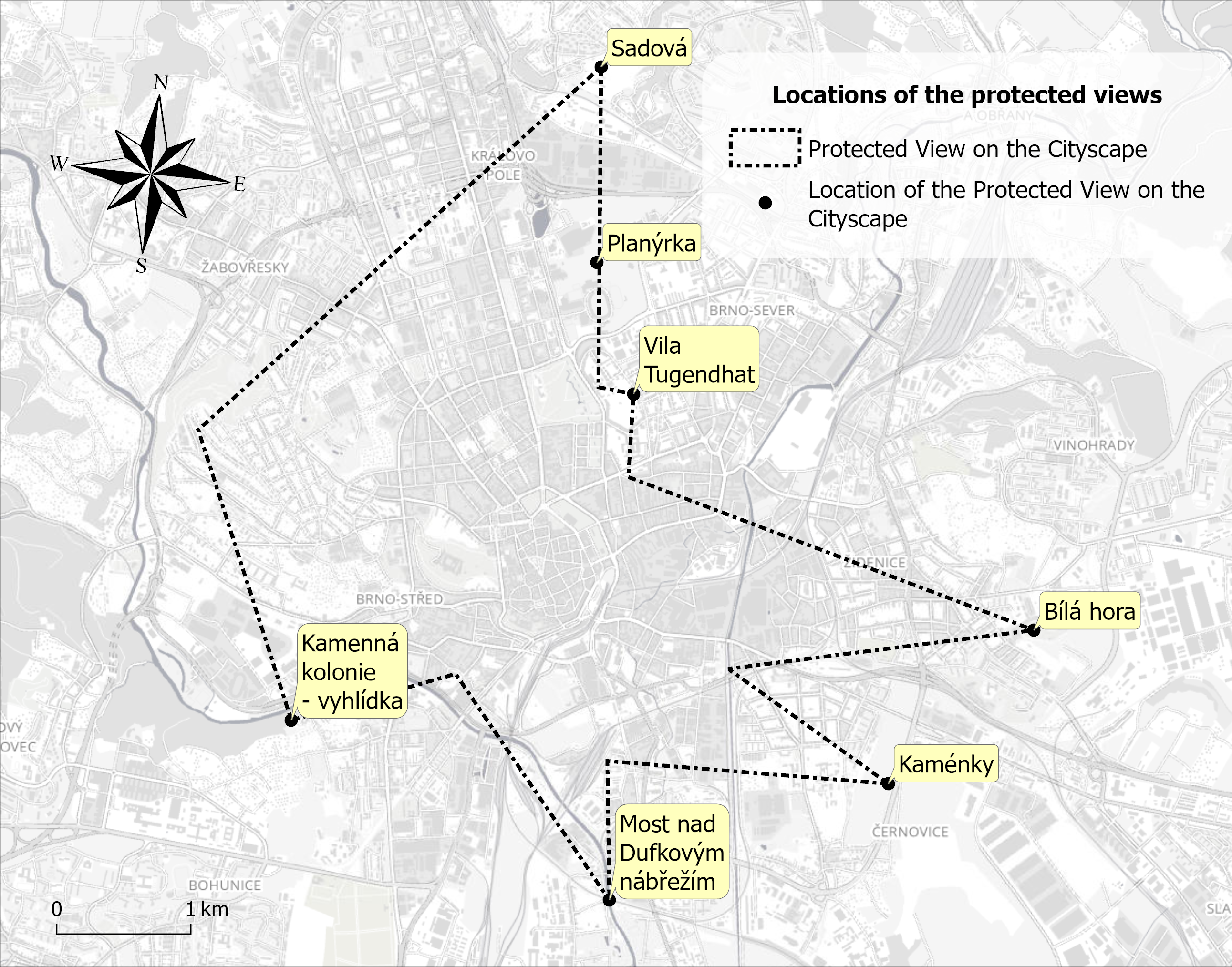 Pic. 19 The map of the Locations of Protected View on Cityscape