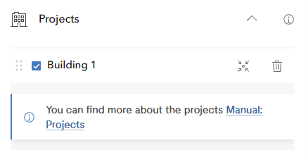 Pic. 2 The widget Projects