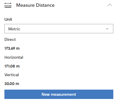 Pic. 28 Measuring the distance after the entering of the measuring points