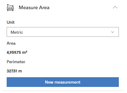Pic. 32 Measuring the area after the entering of the measuring points