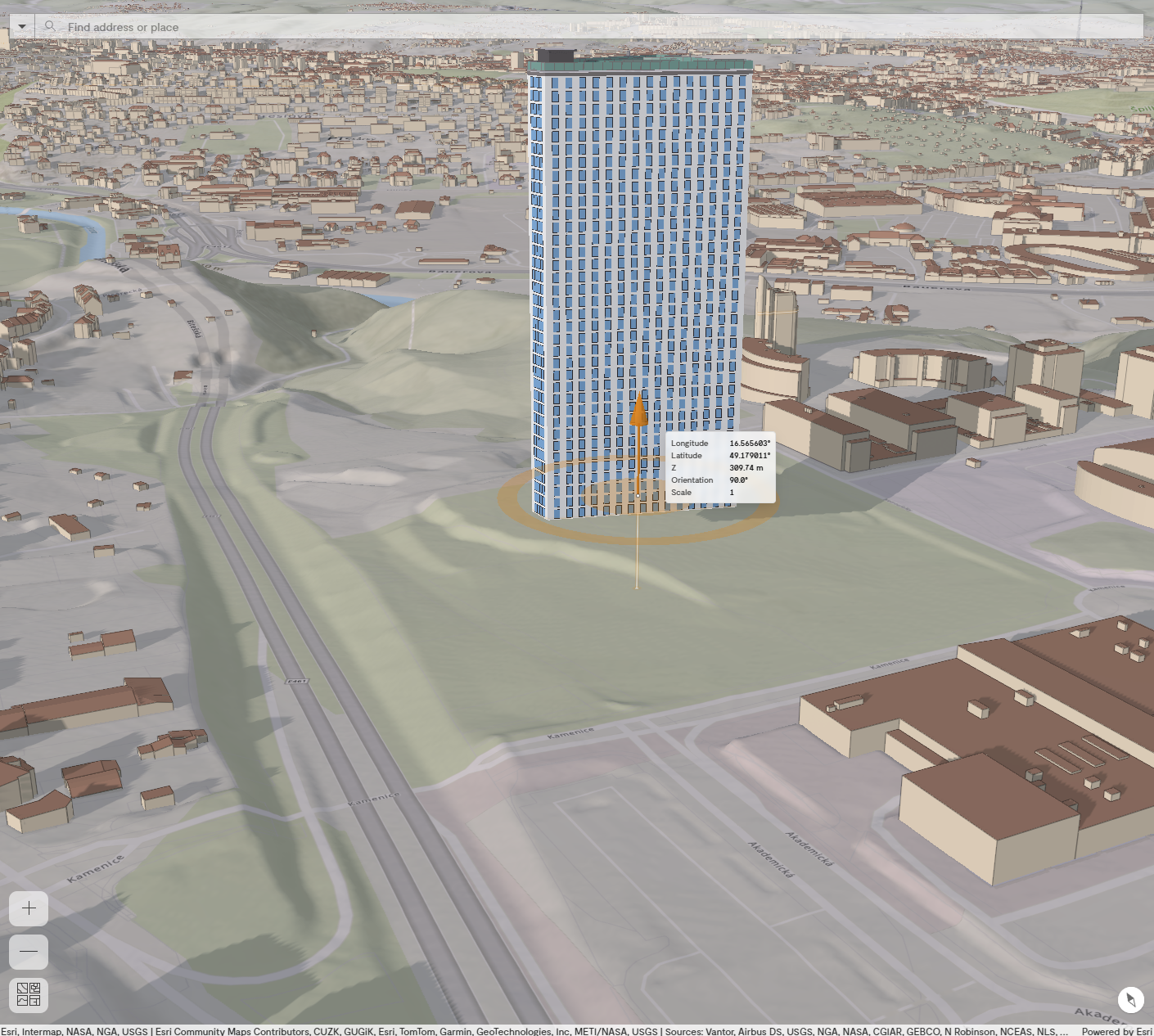 Pic. 7 Manual modification of the altitude of the model