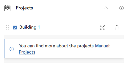 Pic. 9 Project shows up in the Projects widget after the upload